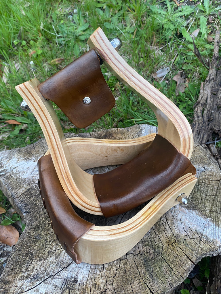 Lightweight Wooden Western Stirrups