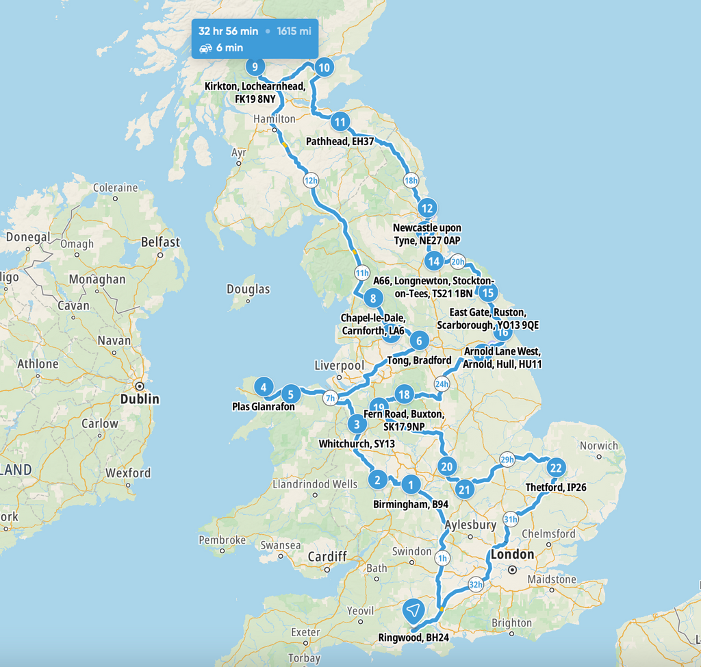 Trip to all over the UK - 16th-26th July 2025 - TRIP FULL 😅