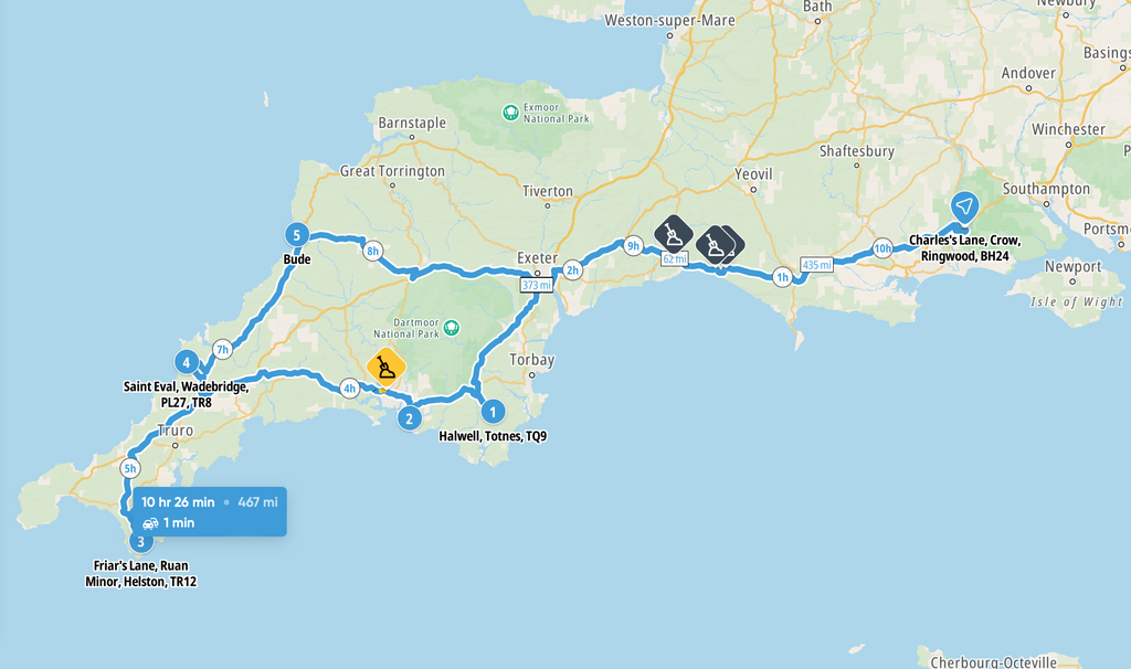 Trip to Devon & Cornwall - 11th July 2025 - TRIP FULL