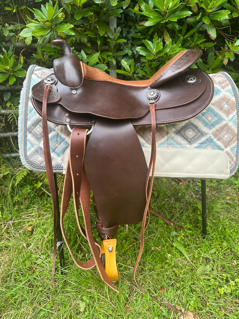 Equiflex #129 Plain Reiner 15.5” Seat - RARE - originally made for a 12.2hh pony