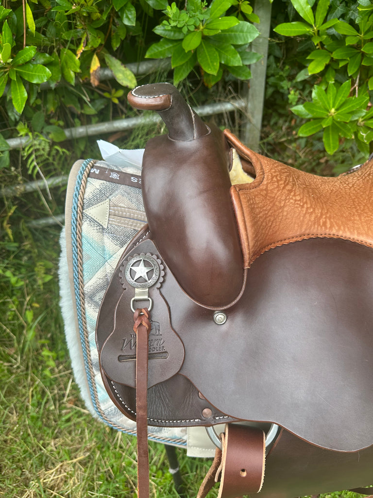 Equiflex #129 Plain Reiner 15.5” Seat - RARE - originally made for a 12.2hh pony