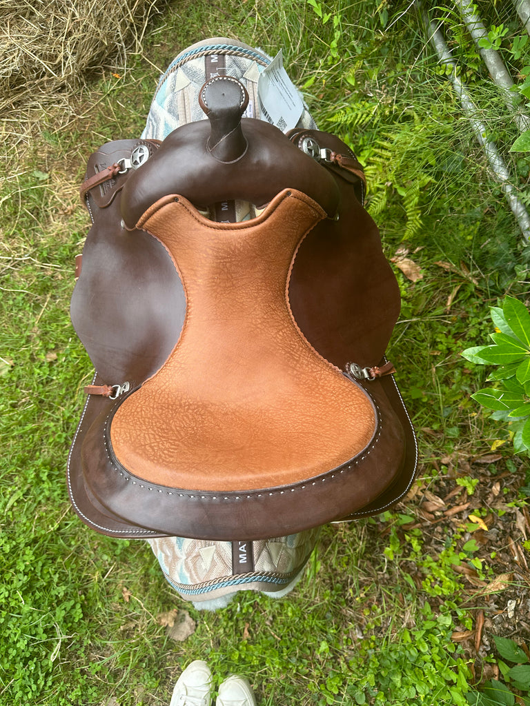 Equiflex #129 Plain Reiner 15.5” Seat - RARE - originally made for a 12.2hh pony