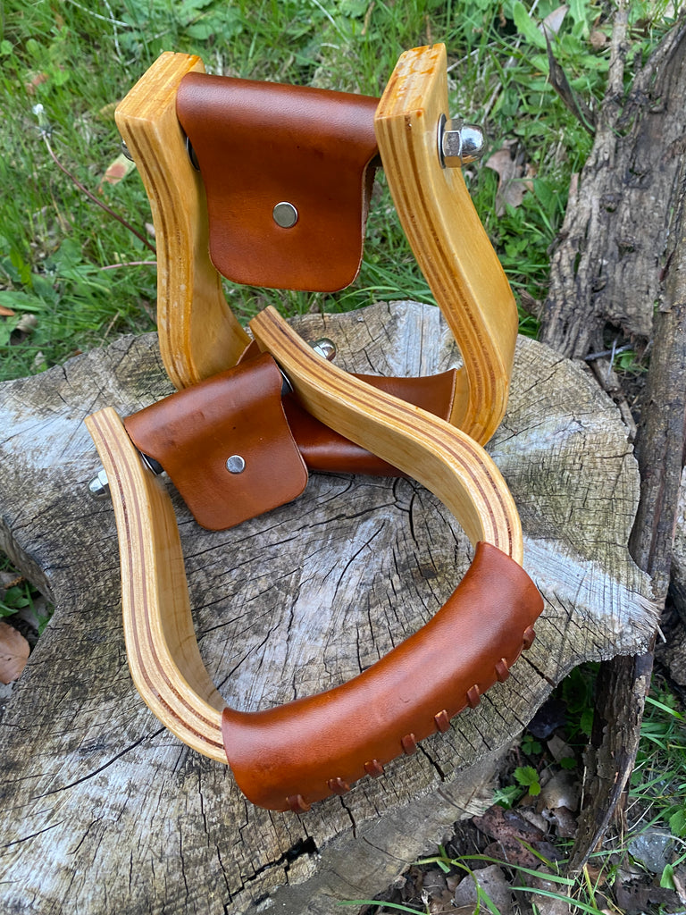 Lightweight Wooden Western Stirrups