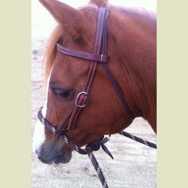 Buckaroo Leather Loping Soft-Nosed Hackamore