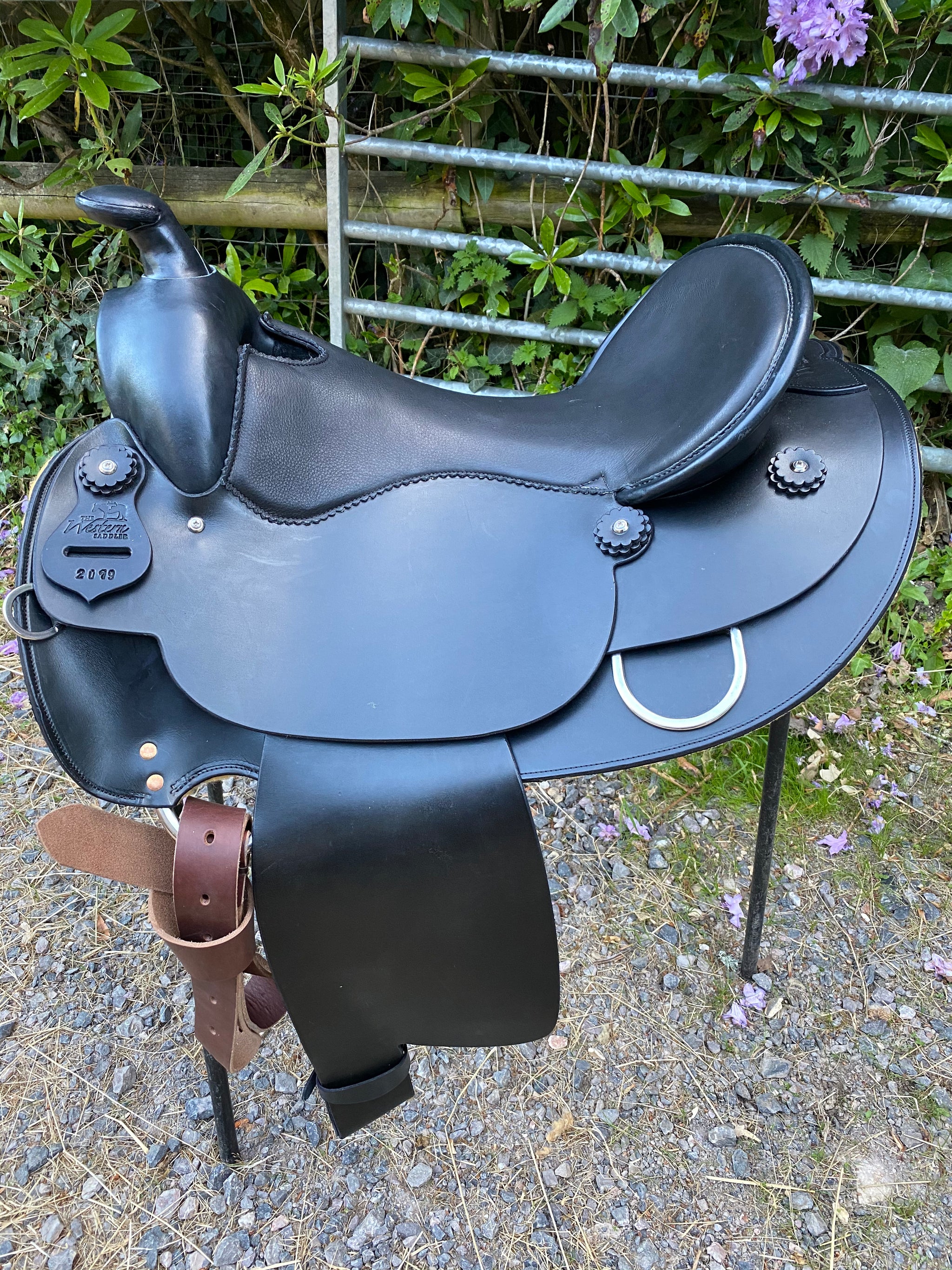 Ailes De Selle Western De Remplacement - Podium - Cuir Noir