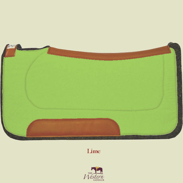 Lime green saddle pad western sale